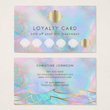seashell logo loyalty card