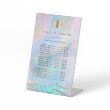 seashell logo price list pedestal sign