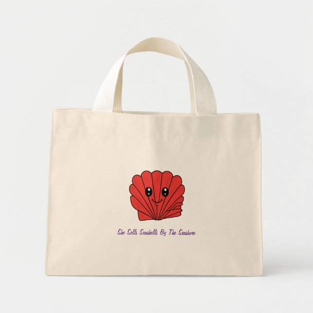 Seashell Mini Tote Bag (Front)