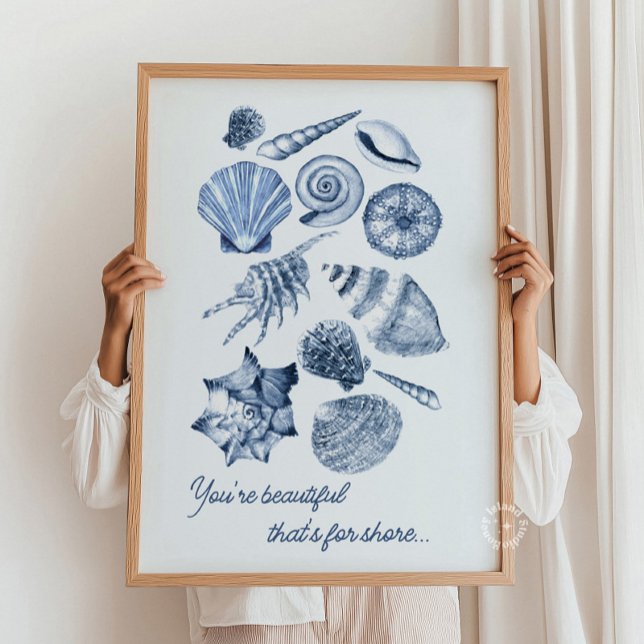 Seashell Nursery Print Personalized Quote (Seashell Nursery Print Personalized Quote)