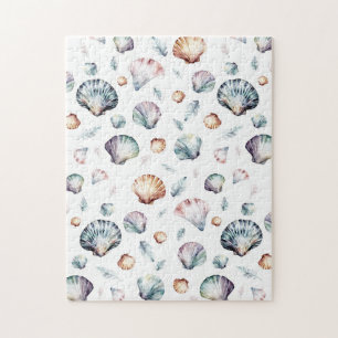 Seashell Ocean Beach Sea Shell Design 358 Jigsaw Puzzle