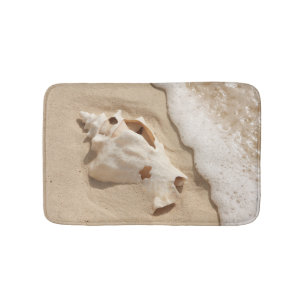 Seashell On Beach   Grand Turk Caribbean Island Bath Mat