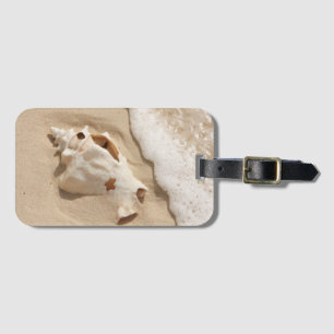 Seashell On Beach   Grand Turk Caribbean Island Luggage Tag