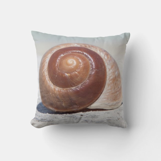Seashell On Beach | St. Petersburg, Fl Throw Pillow (Front)