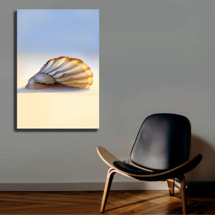 Seashell on Sand Canvas Print