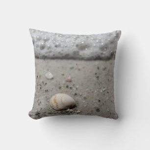 Seashell  on the beach pillow