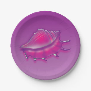 Seashell Paper Plate
