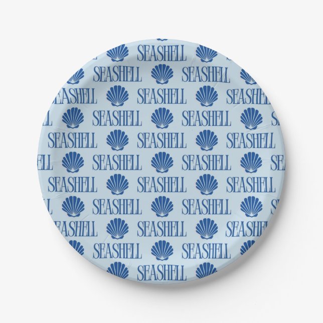 Seashell Paper Plate (Front)