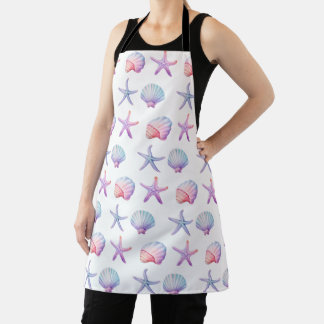 Seashell Pattern Apron