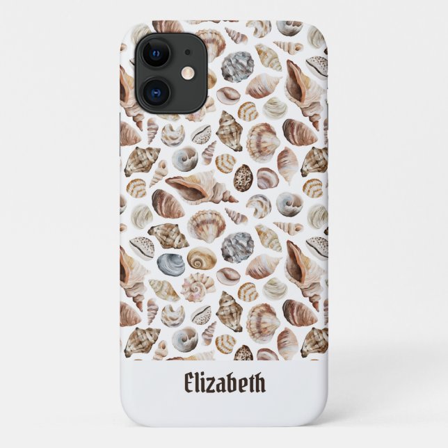 Seashell pattern Case-Mate iPhone case (Back)