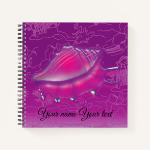 Seashell Purple Notebook