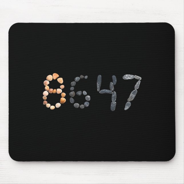 Seashell Rock Coastal Design Mouse Pad (Front)