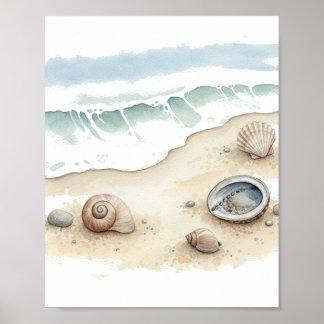 Seashell & Sand – Water Poster Paper (Semi-Gloss)