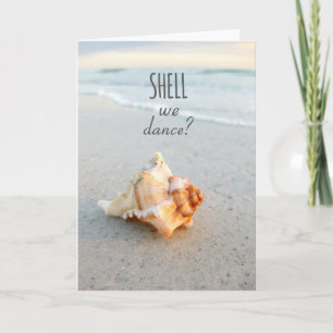 Seashell Saying Beach Card