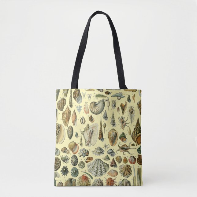 Seashell Shell Mollusk Clam Elegant Classic Art Tote Bag (Front)