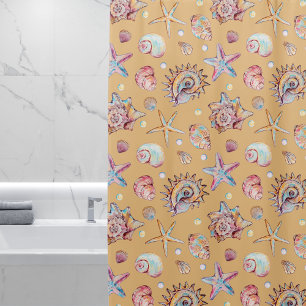 Seashell & Starfish Pattern beach vibes 