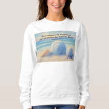 Seashell Sweatshirt with Romans Verse