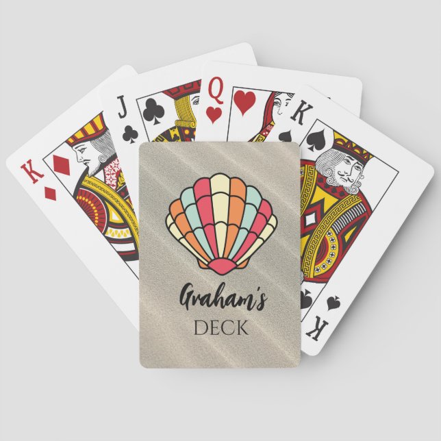 Seashell Theme Classic Playing Cards (Back)