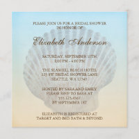 Seashell Tropical Beach Bridal Shower