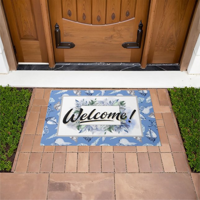 Seashell Welcome Doormat (Outdoor)