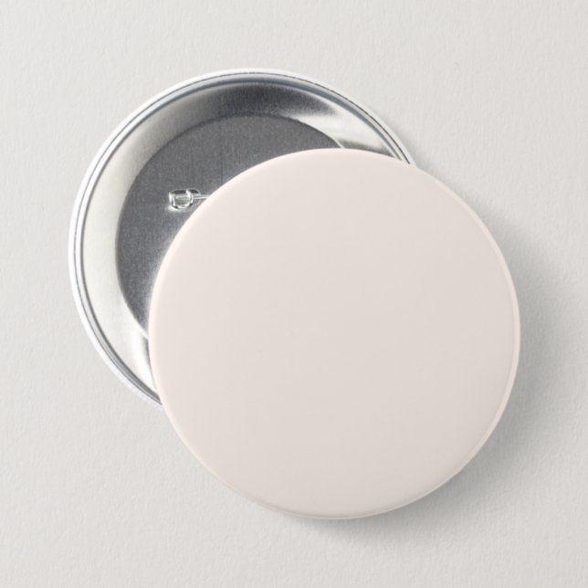 Seashell White FFF5EE - Option to Add Name 3 Inch Round Button (Front & Back)