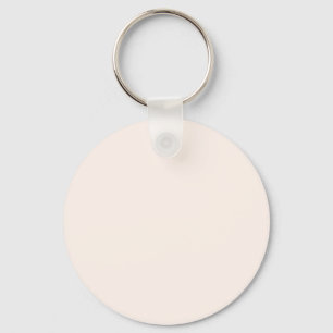 Seashell White FFF5EE - Option to Add Name Keychain