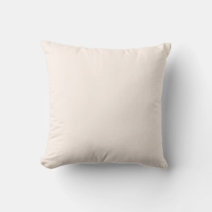 Seashell White FFF5EE Solid Colour Design Throw Pillow