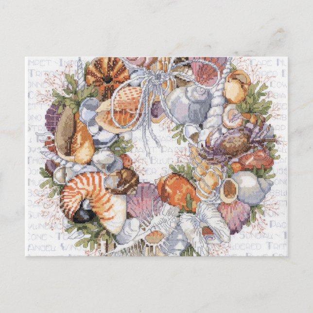 Seashell Wreath Card (Front)