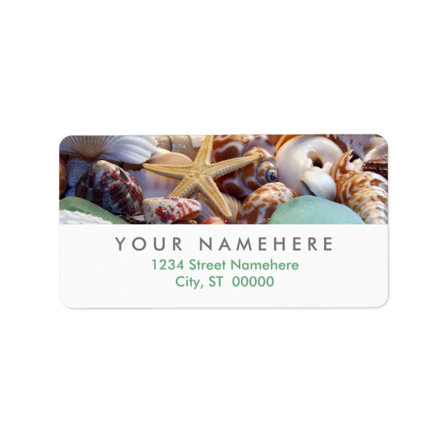 Seashells Address Labels (Front)