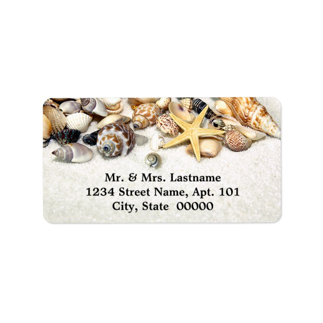 Seashells Address Labels (Front)