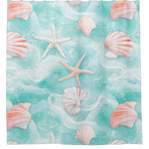 Seashells and Ocean Waves Pattern (1)