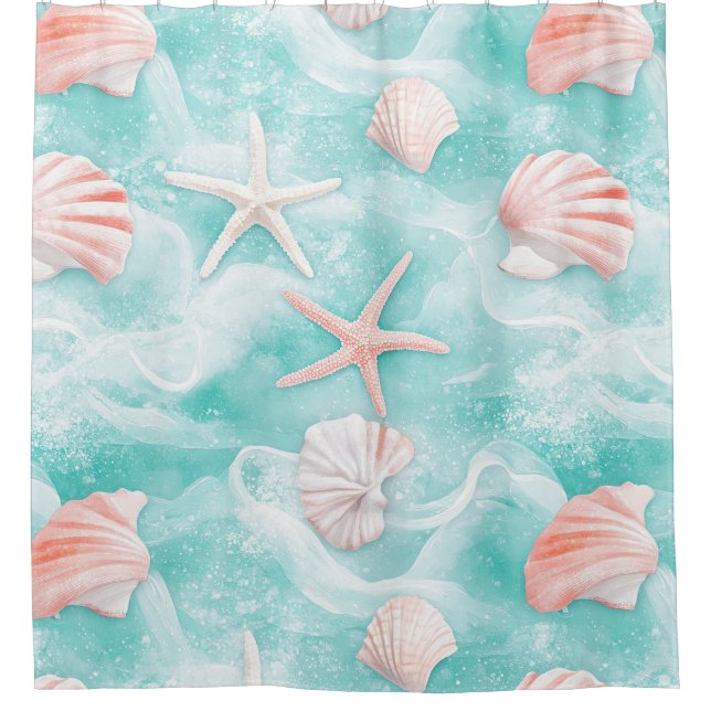 Seashells and Ocean Waves Pattern (1) (Front)