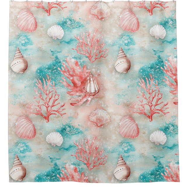 Seashells and Ocean Waves Pattern (11) (Front)