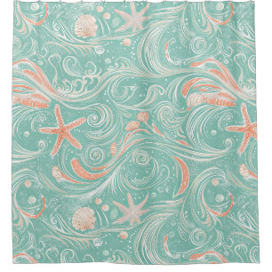 Seashells and Ocean Waves Pattern (4)