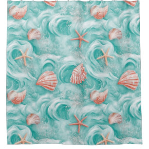Seashells and Ocean Waves Pattern (5)