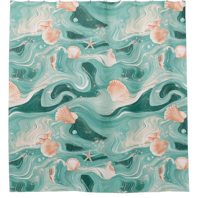 Seashells and Ocean Waves Pattern (6) (Front)