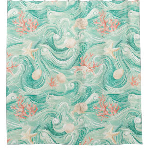 Seashells and Ocean Waves Pattern (8)
