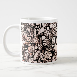 seashells and pebbles bone china mug