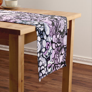 seashells and pebbles  short table runner