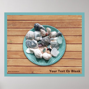 Seashells and Sea Glass Poster