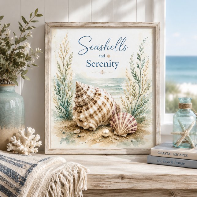 Seashells and Serenity Coastal Wall Art (Creator Uploaded)