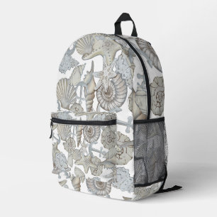 Seashells And Ship Anchor Treasure Hunt Fun Printed Backpack