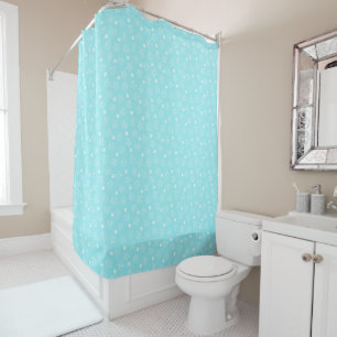 Seashells and Starfish Light Blue Pattern