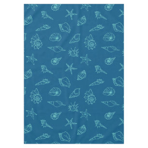 seashells and starfish tablecloth