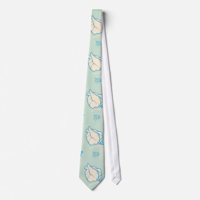 seashells and starfish tie (Front)