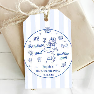 Seashells and Wedding Bells Bachelorette Party Gift Tags