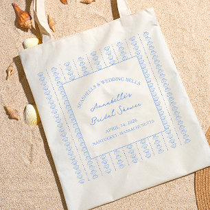 Seashells and Wedding Bells Bridal Shower Favour Tote Bag