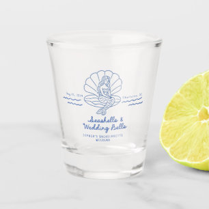 Seashells and Wedding Bells Coastal Bachelorette  Shot Glass