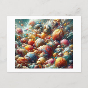 Seashells at Water's Edge, Postcard