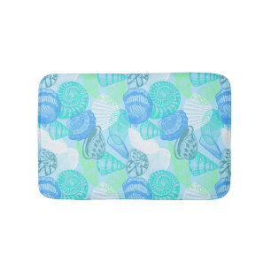 Seashells bath mat